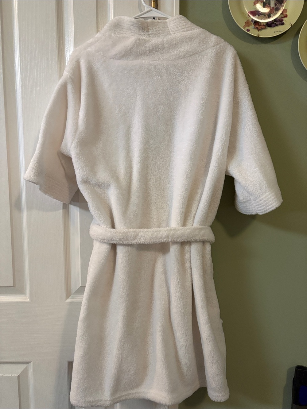 Hotel Collection Plush White Bath Robe - Picture 3 of 3